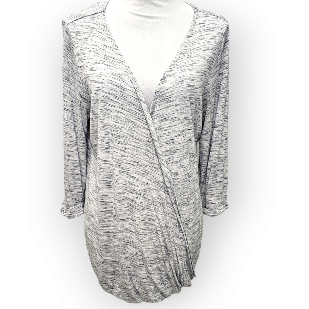 Jessica Simpson Wrap Nursing Top Women's Size XL Grey Heather